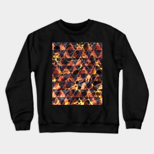 Abstract Marbling Pattern Crewneck Sweatshirt